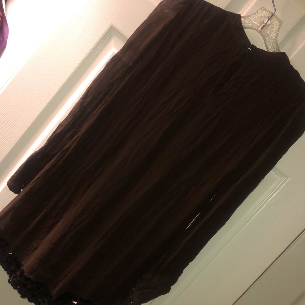 Elegant Brown Mini Dress